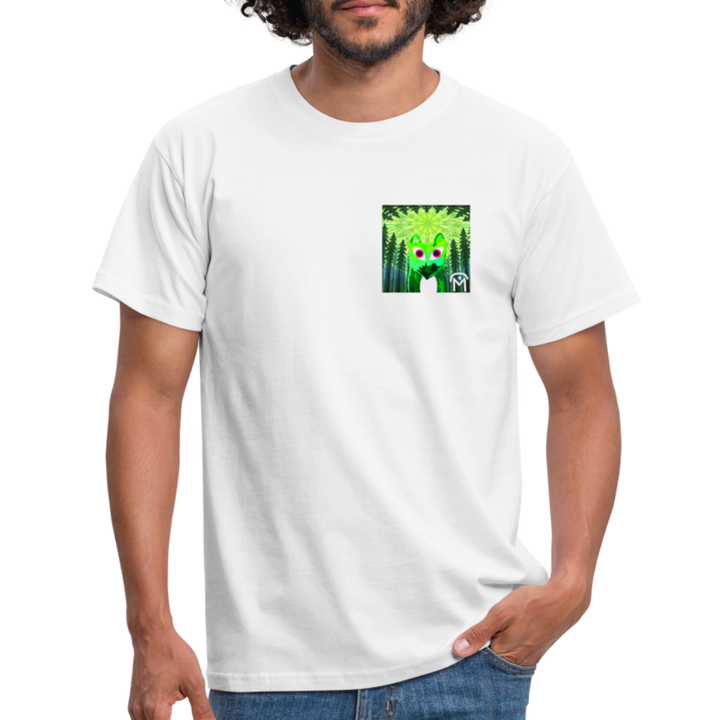 T-Shirt Homme FOXWORLD N°1002 De Malopium® - blanc