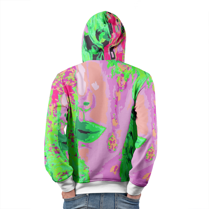 Sweat à Capuche Hood Klimt Rose N°1 de Malopium - Malopium