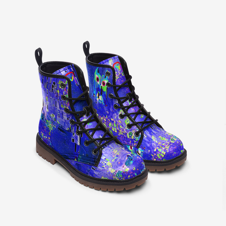 Bottines Martina Klimt Bleu N°2 de Malopium - Malopium