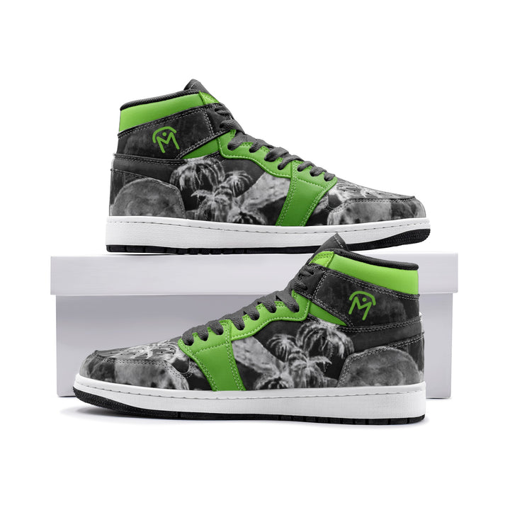 Sneakers/Baskets Jordy Gauguin Noir&Vert de Malopium - Malopium