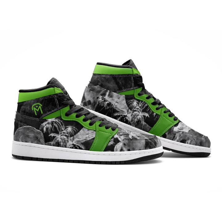 Sneakers/Baskets Jordy Gauguin Noir&Vert de Malopium - Malopium