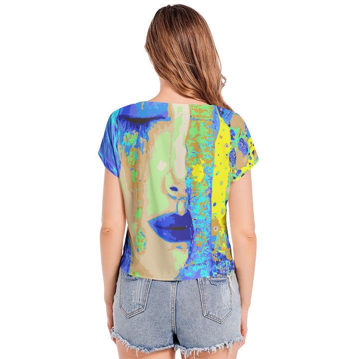 T-Shirt Femme Rica Klimt Bleu N1 de Malopium® - Malopium