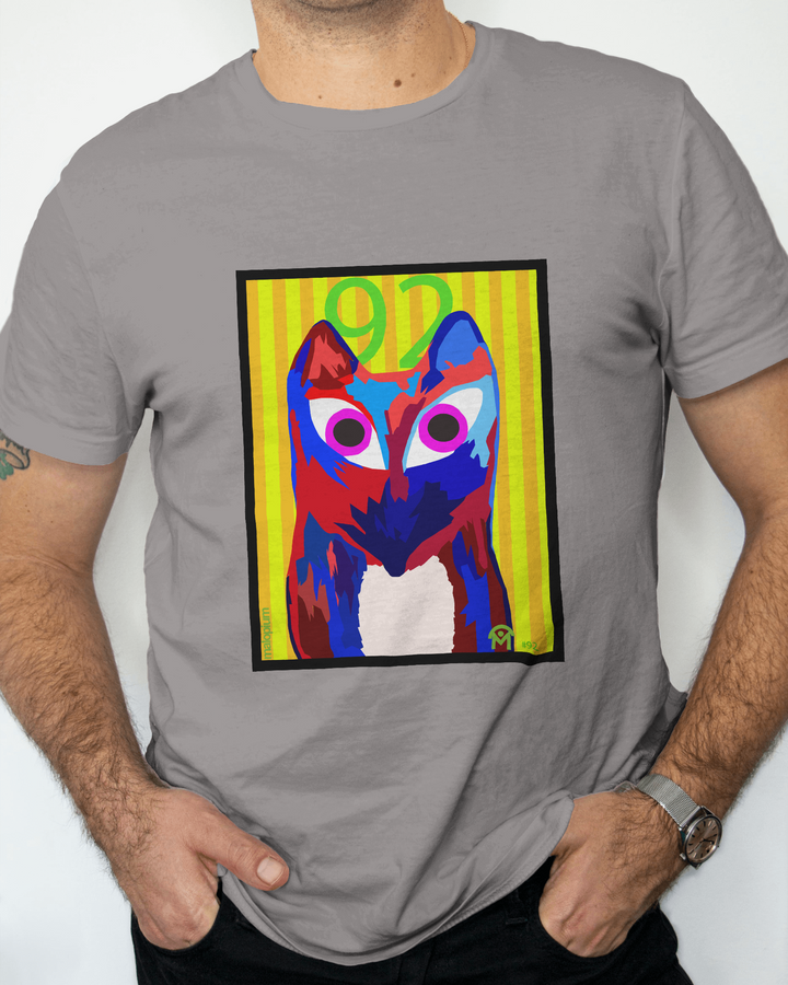 T-Shirt Homme Manches Courtes Foxart N92 de Malopium® - Malopium