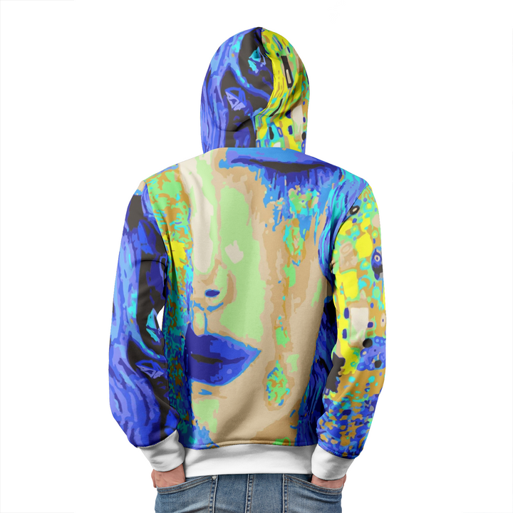 Sweat à Capuche Hood Klimt Bleu N°1 de Malopium - Malopium