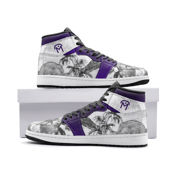 Sneakers/Baskets Jordy Gauguin Blanc&Violet N1 de Malopium - Malopium