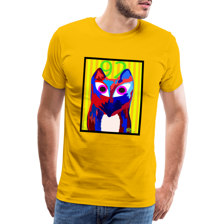 T-Shirt Homme Manches Courtes Foxart N92 de Malopium® - Malopium