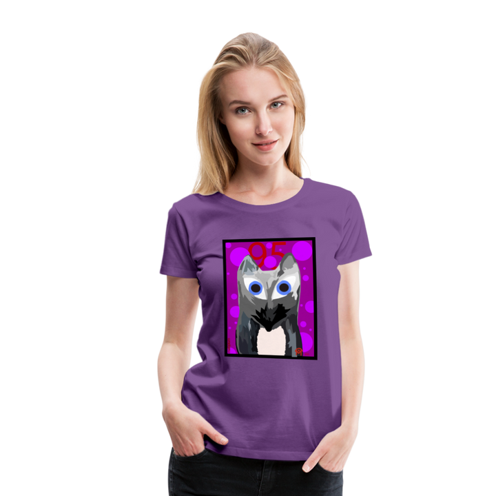 T-Shirt Femme Manches Courtes Foxart N95 de Malopium® - Malopium